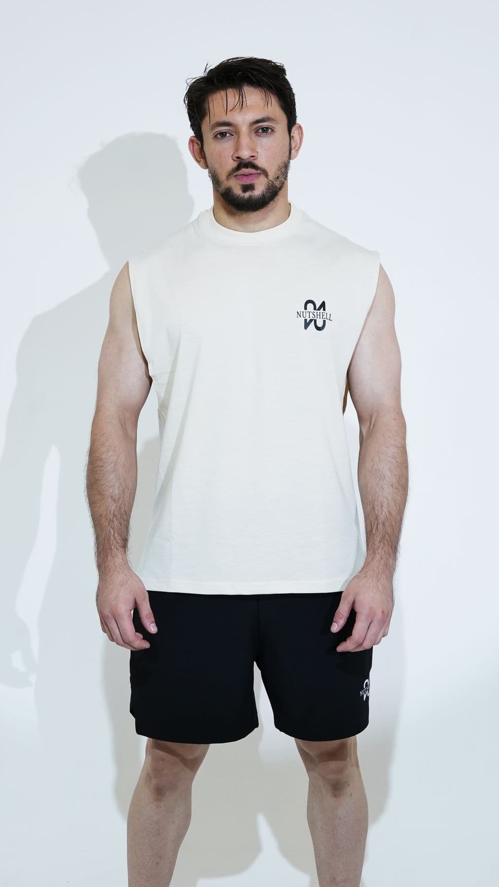Sleeveless tank on model